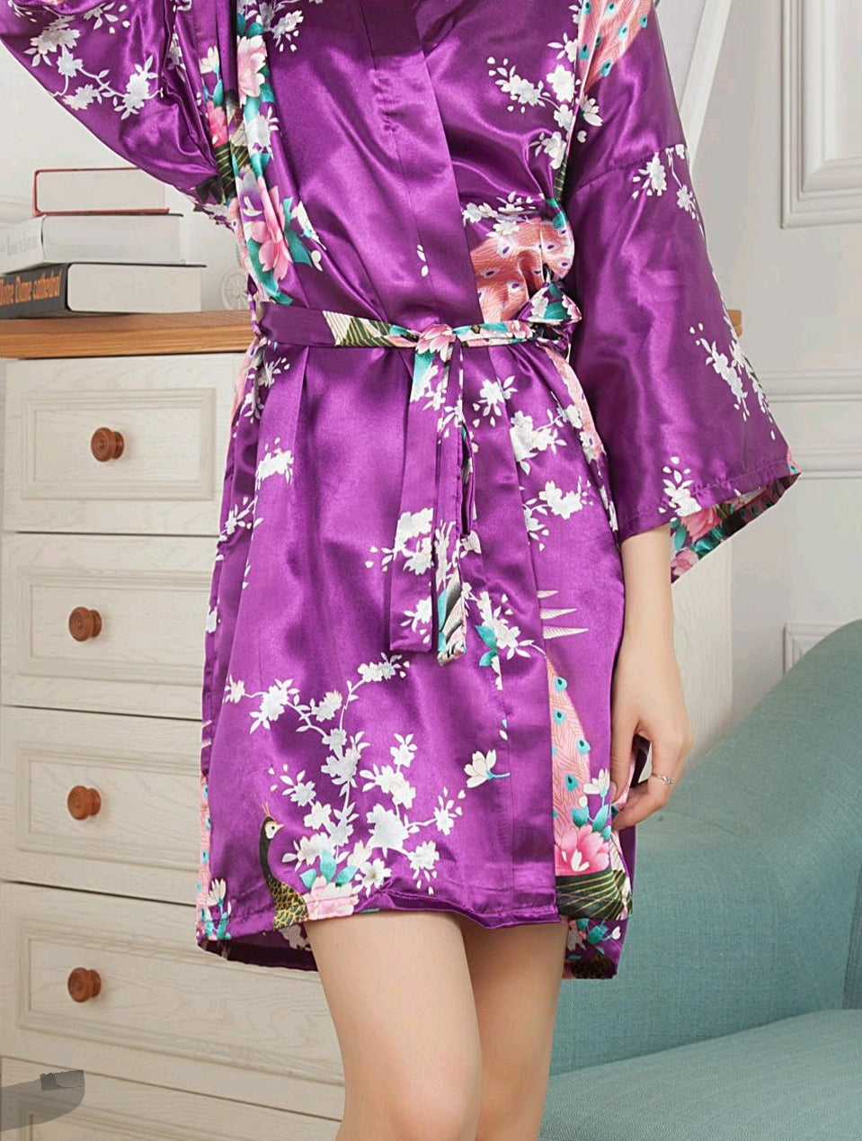 Vegan/Peace Silk Kimono Robes