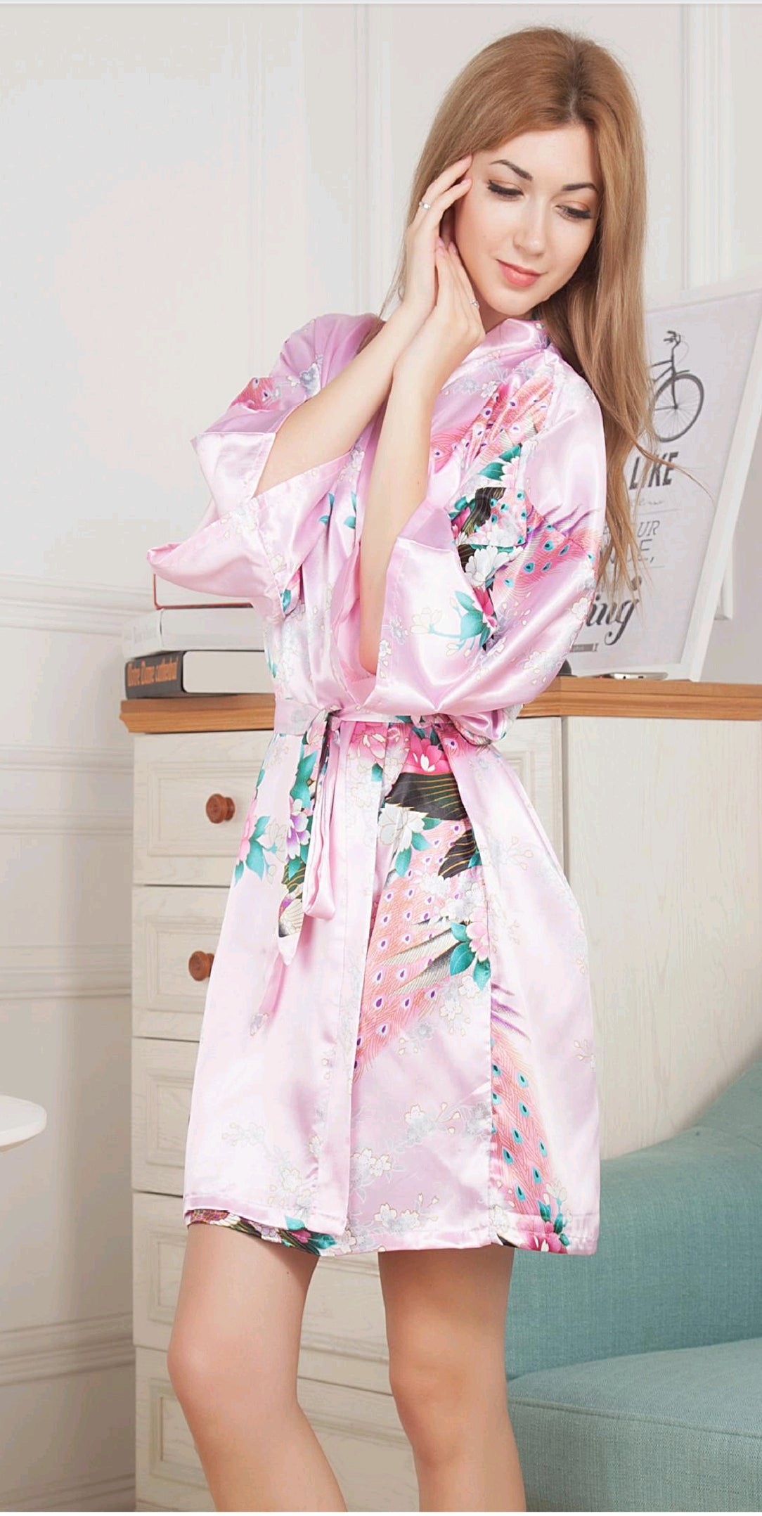 Vegan/Peace Silk Kimono Robes