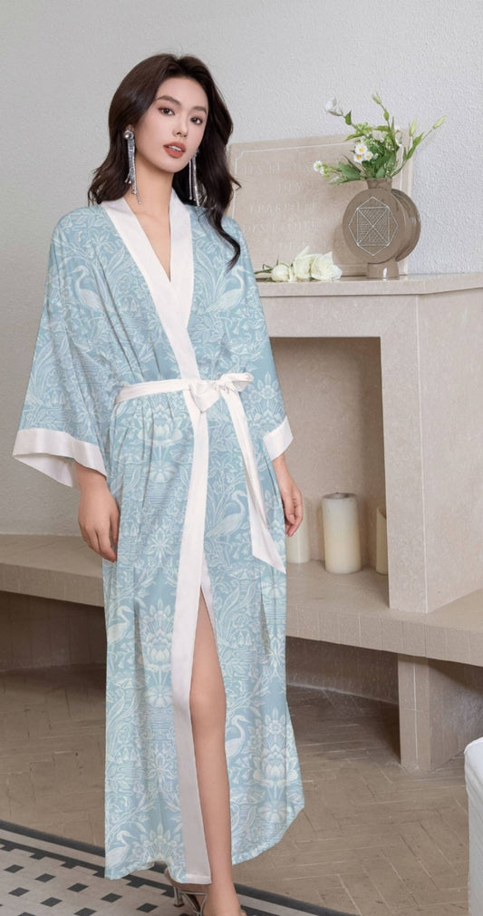Salomé Long Silk Robe