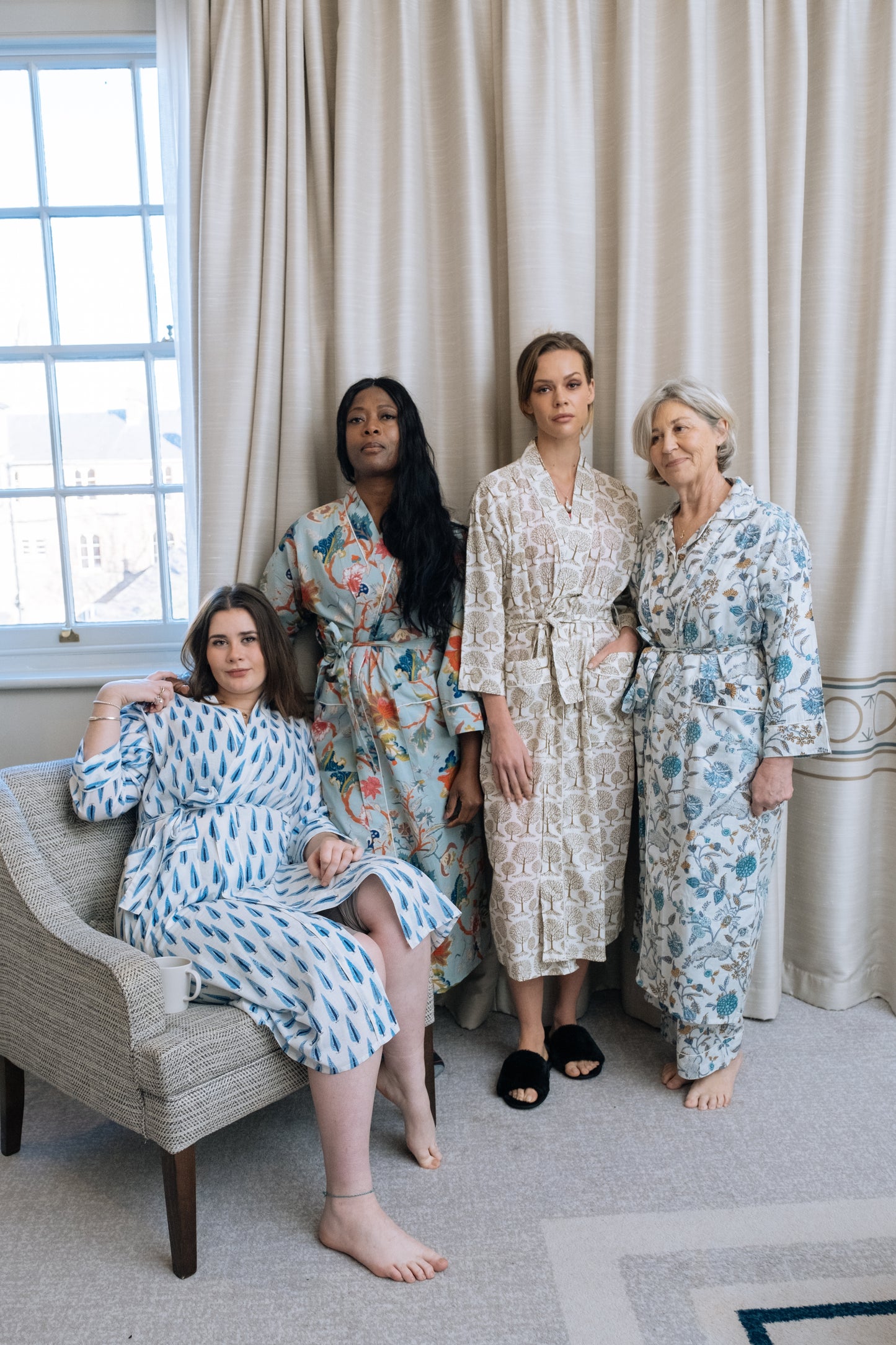Garden Print  Robes